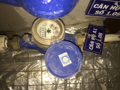 Đồng hồ đo nước lắp đặt sai quy cách