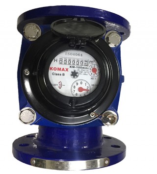 Đồng hồ đo nước sạch DN125 Komax thân gang mặt bích