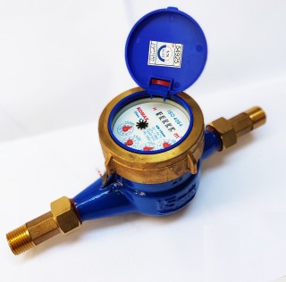 Đồng hồ đo nước sinh hoạt DN15 Komax thân gang