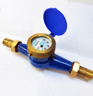 Đồng hồ đo nước sinh hoạt DN25 Komax thân gang