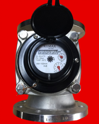 Đồng hồ nước Komax thân inox DN100
