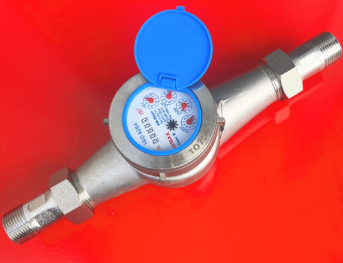 Komax stainless steel water meter DN25 threaded